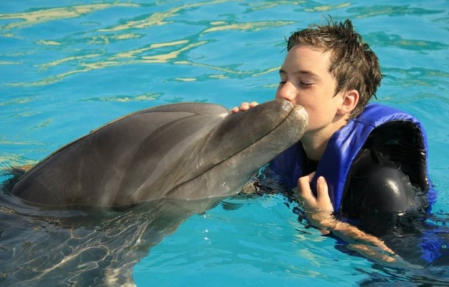 Beso de delfin
